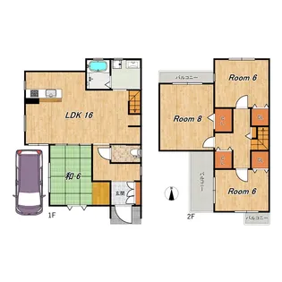 京都府京都市西京区桂芝ノ下町【一戸建】の間取り