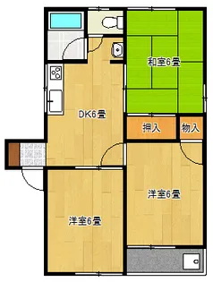 関口ハイツ【2階】の間取り