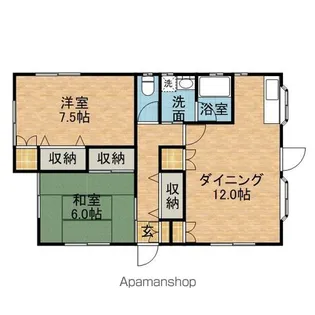 茨城県神栖市大野原1【一戸建】の間取り