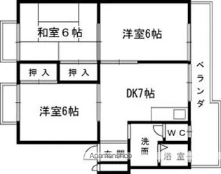 グリーンハイツヒロ【1階】の間取り