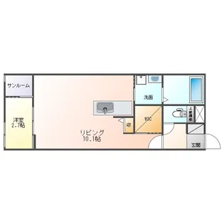ヴェルデ小坂町【1階】の間取り