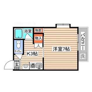 リビエール牛田新町【4階】の間取り