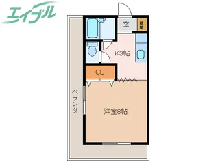 コーポ阪本【2階】の間取り
