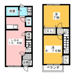シーサイドビレッジ VII【1階】の間取り