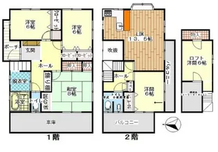 千葉県柏市豊住3【一戸建】の間取り