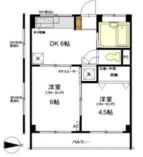 Stage one 玉川上水【3階】の間取り
