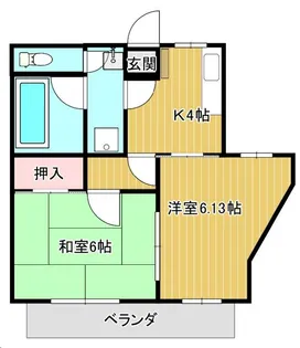 b’CASA三郷中央re-born【1階】の間取り