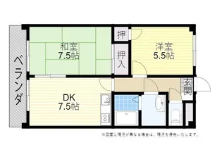 オーシャンAZ【1階】の間取り