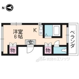 ラカサカンタール【2階】の間取り