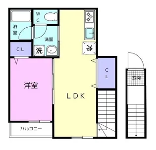 TJ重根【2階】の間取り