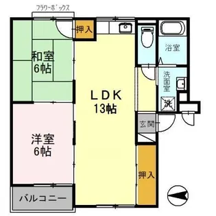 大阪府大阪市鶴見区安田1【アパート】の間取り