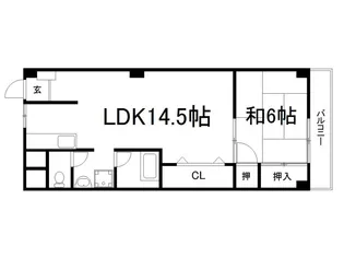 シャトレ藤森【2階】の間取り
