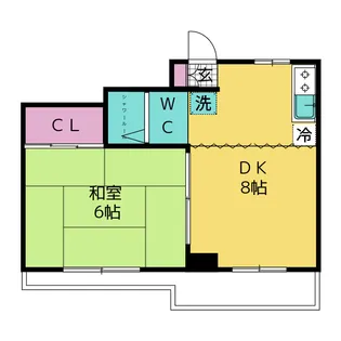 シャンボール片平【5階】の間取り