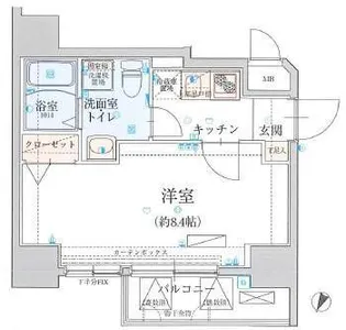 東京都千代田区一番町【マンション】の間取り