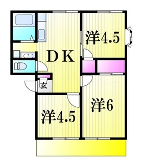 シミズハイツ【1階】の間取り