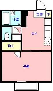 メゾンボナール【1階】の間取り