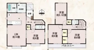 埼玉県川越市並木西町【一戸建】の間取り