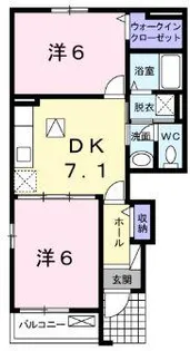 ライツシュティル【1階】の間取り
