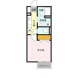 ルミエール中向陽【1階】の間取り