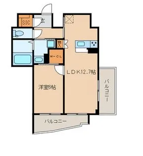 Brilliant View Central Park【13階】の間取り