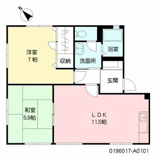 ディアスK’s【1階】の間取り