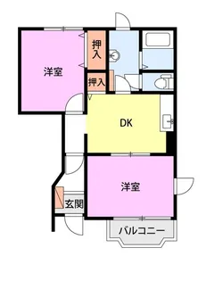 カメリアA【1階】の間取り