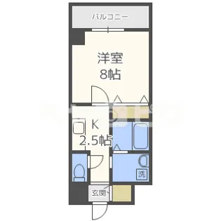 大阪府大阪市福島区吉野4【マンション】の間取り