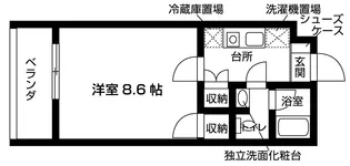 アカデミア市川【1階】の間取り