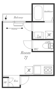 コルディアルマン貫井【1階】の間取り