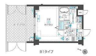 フェニックス西蒲田【1階】の間取り