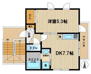 A CASA永福 弐番館(アカーサエイフクニバンカン)【2階】の間取り