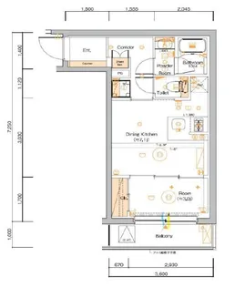 東京都江東区永代2【マンション】の間取り