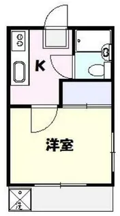 フラット田園【1階】の間取り