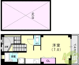 福山マンション【3階】の間取り