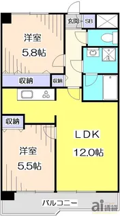 東京都練馬区春日町4【マンション】の間取り