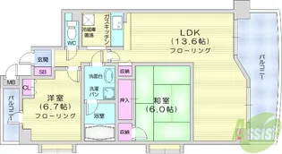 グランウィング【4階】の間取り