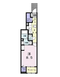 東京都小平市小川町1【アパート】の間取り