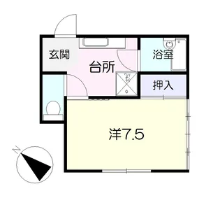 コーポ若月【2階】の間取り