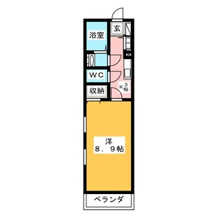 シエルグランTOKAI【1階】の間取り