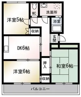 サンライズ根岸台【1階】の間取り