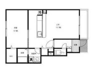 メゾンドソレイユ【1階】の間取り