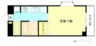 ラ・ヴィエンヌ【5階】の間取り