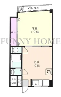 東京都目黒区中根2【マンション】の間取り