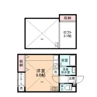 FIRST SQUARE【2階】の間取り