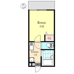 AXIA蓮根【1階】の間取り
