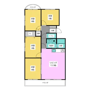 三豊マンション瑞穂【2階】の間取り