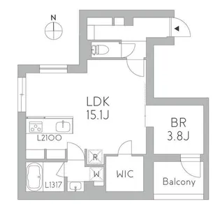 GranDuo千歳烏山【1階】の間取り