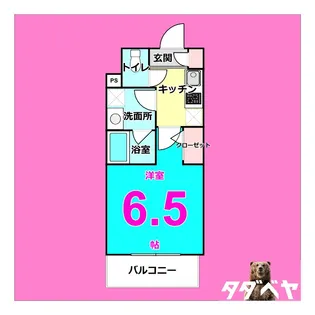 CAVANA新栄(旧ディアレイシャス新栄)【9階】の間取り