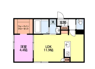 SOLANA O.K.A【1階】の間取り