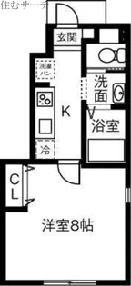 Maisonette land 楠駅【1階】の間取り